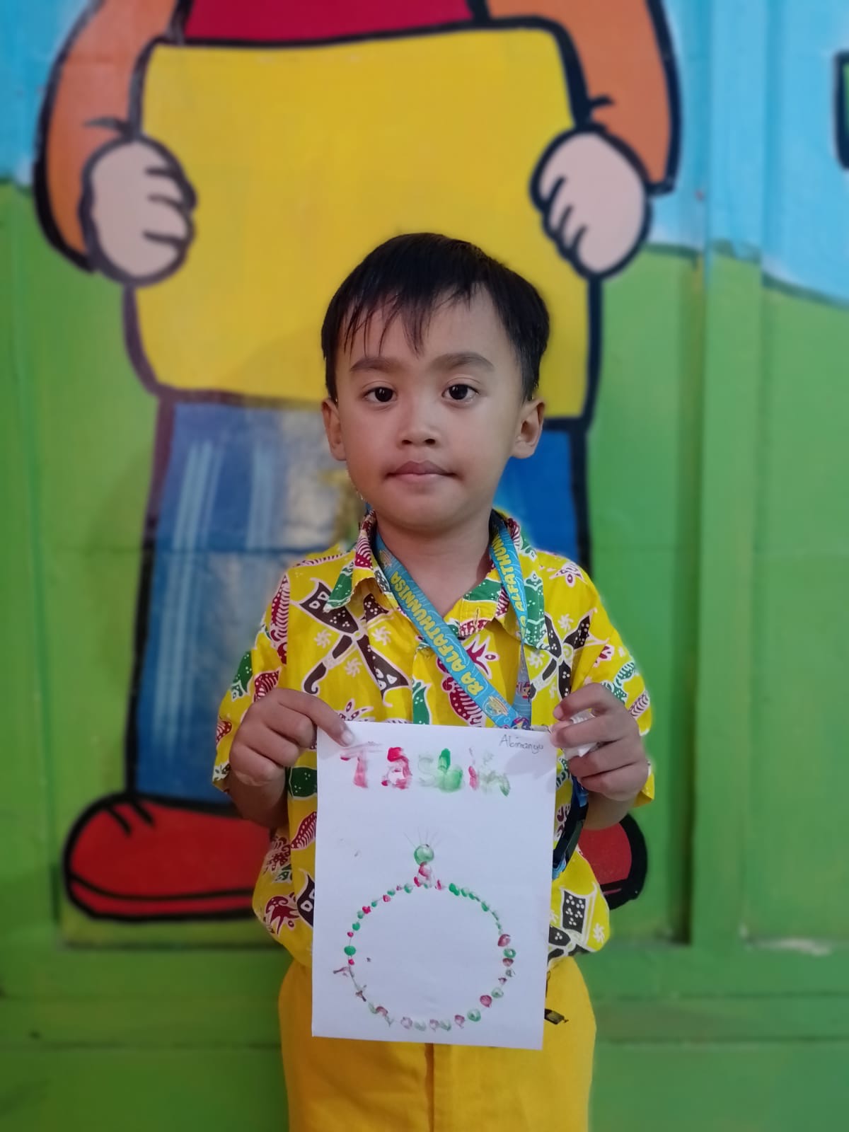 Yellow “Finger Painting”