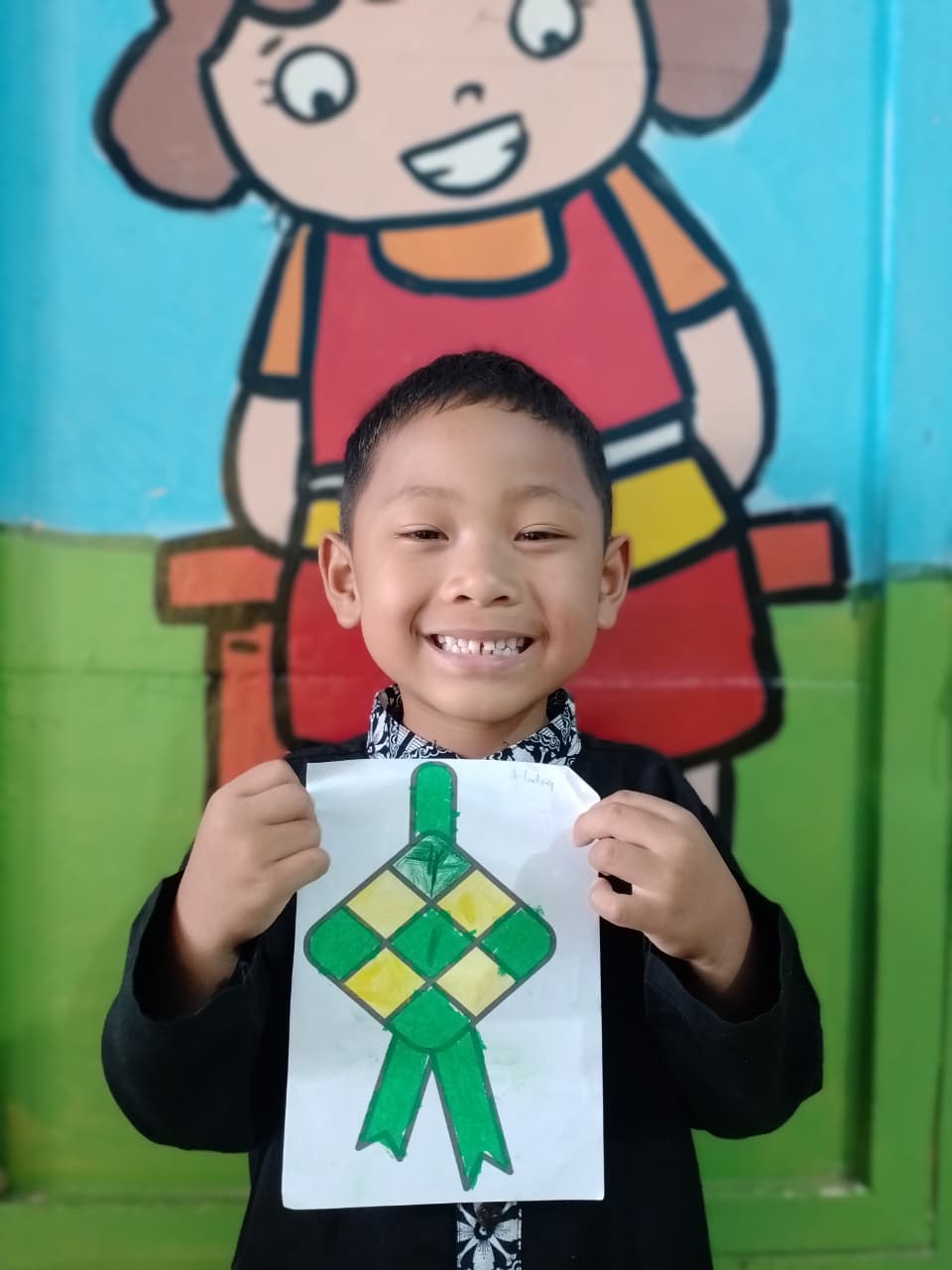 Yellow “Mewarnai Gambar Ketupat”