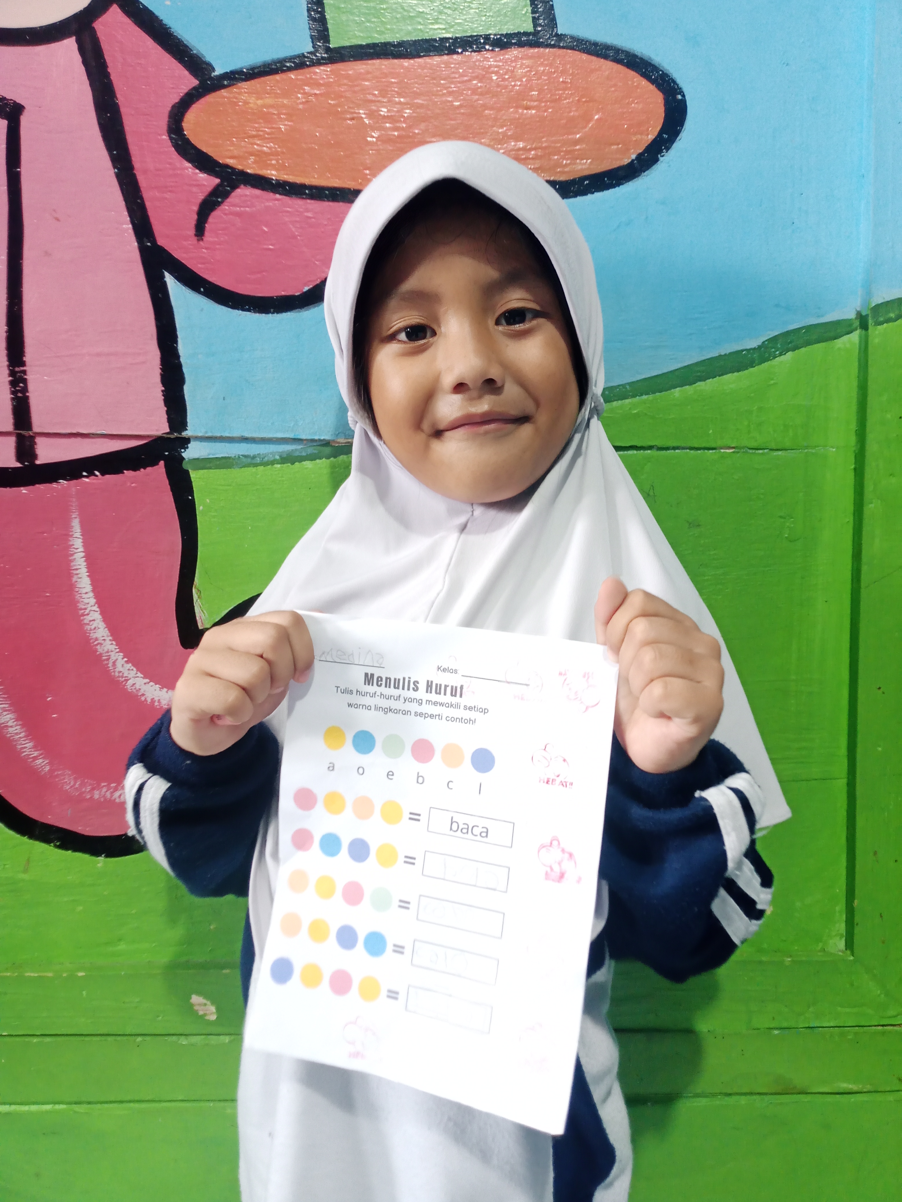 Green A Class "Coding Huruf"