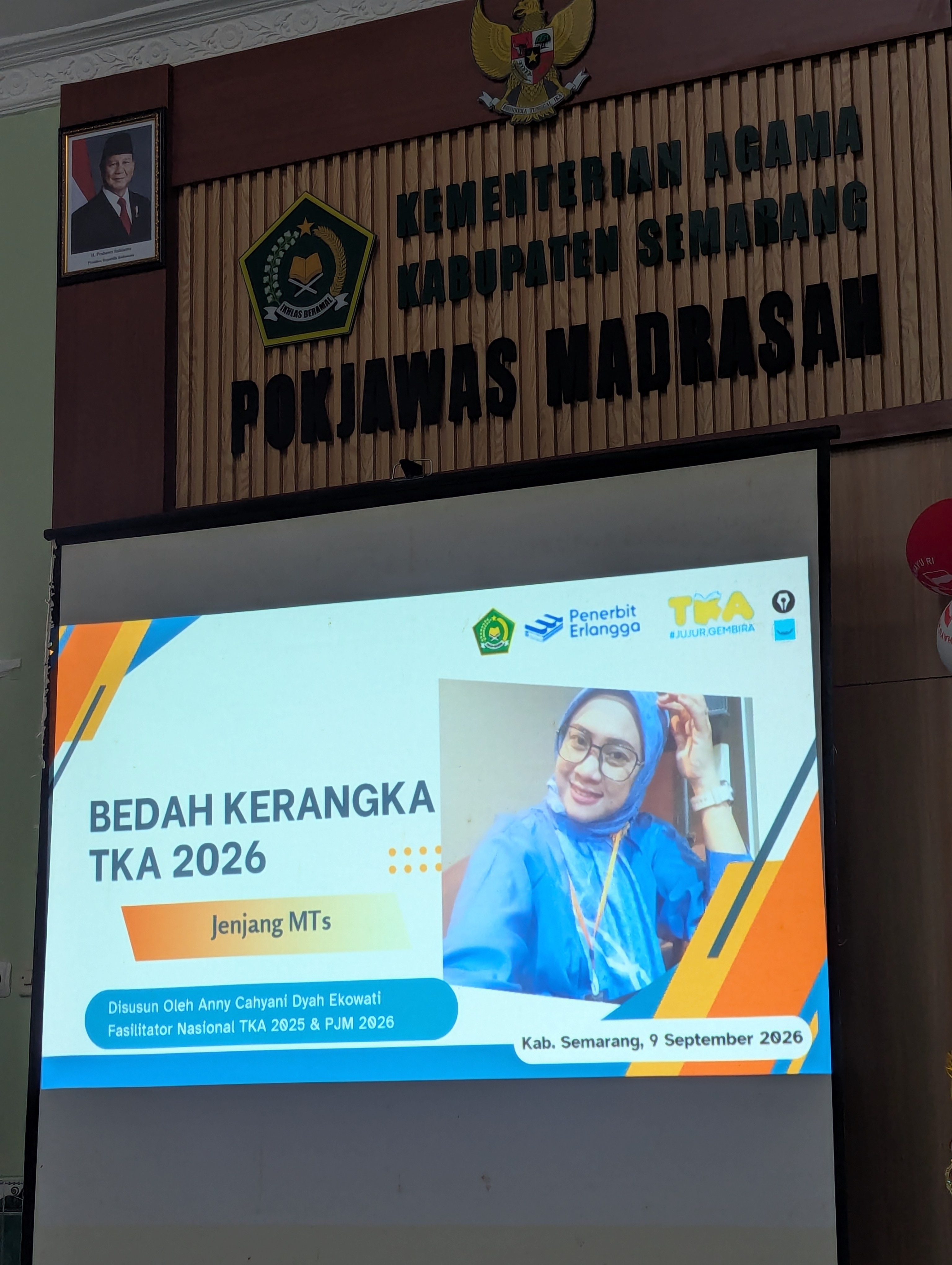 Bedah Kerangka TKA untuk jenjang MA, MTs dan MI
