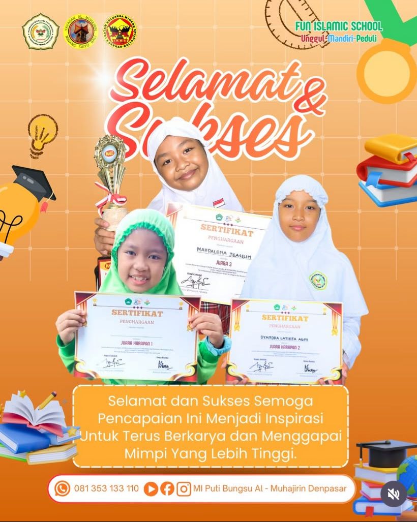 Prestasi Membanggakan! Siswa MI Puti Bungsu Raih Juara Lomba Mewarnai Tingkat SD/MI