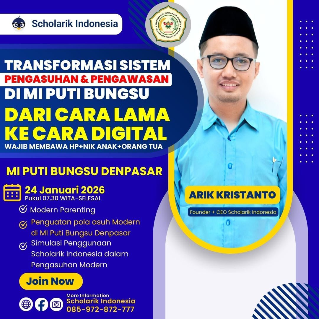 Modern Parenting: MI Puti Bungsu Beralih dari Pola Asuh Konvensional ke Sistem Digital