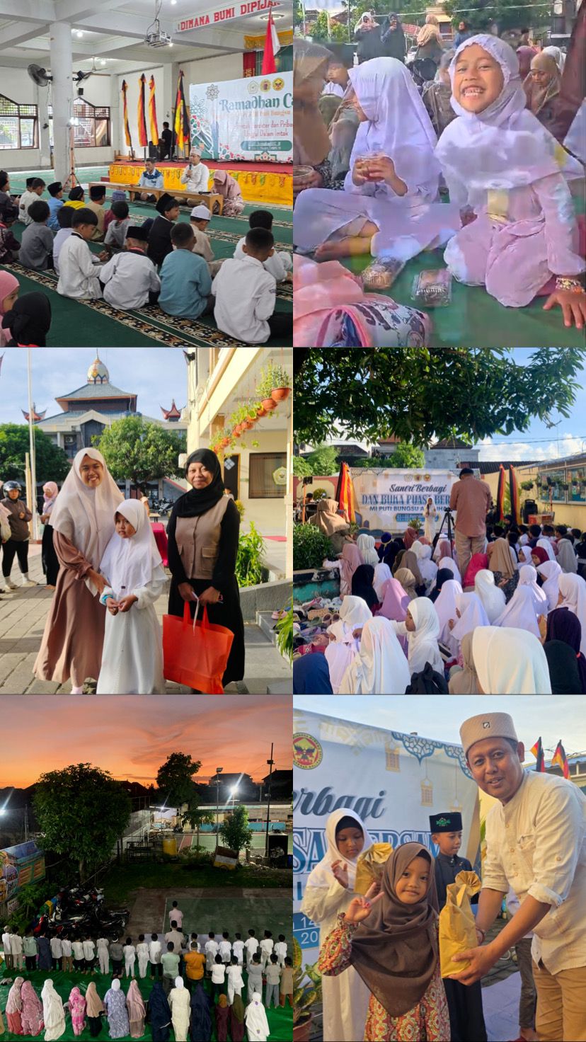 Ramadhan Camp MI Puti Bungsu tahun 2026 mengusung tema "Membentuk Karakter dan Pribadi Unggul dalam IMTAQ"