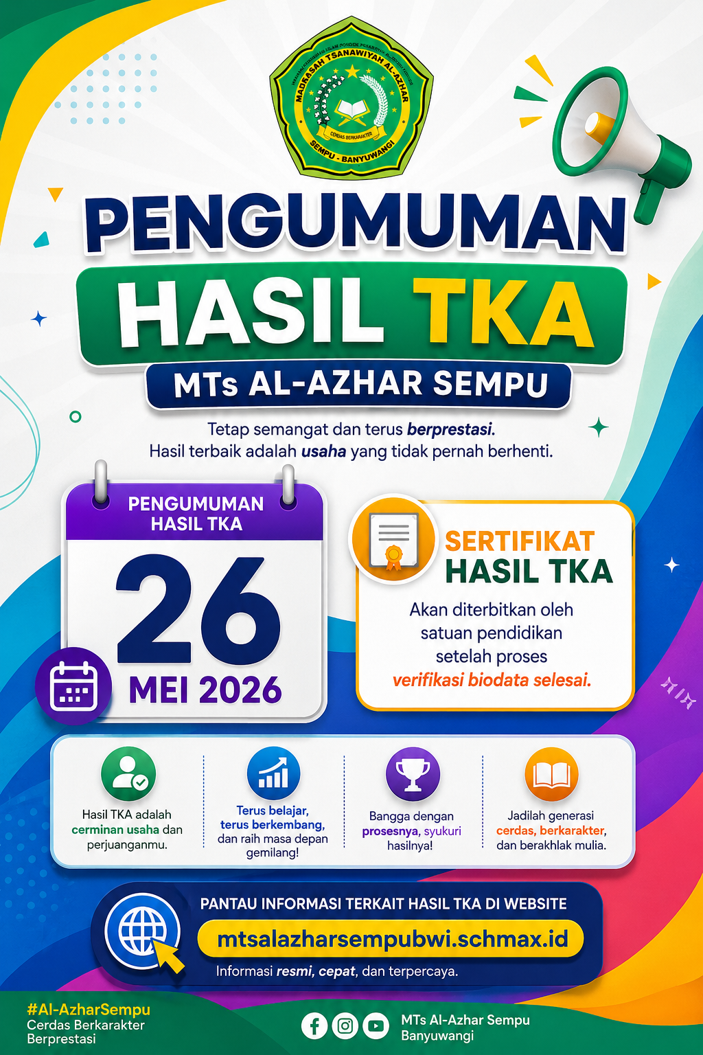 PENGUMUMAN HASIL TKA 2026