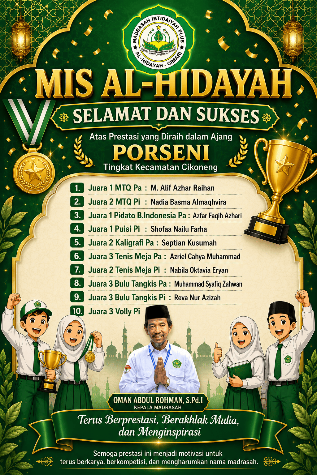 Prestasi PORSENI 2026