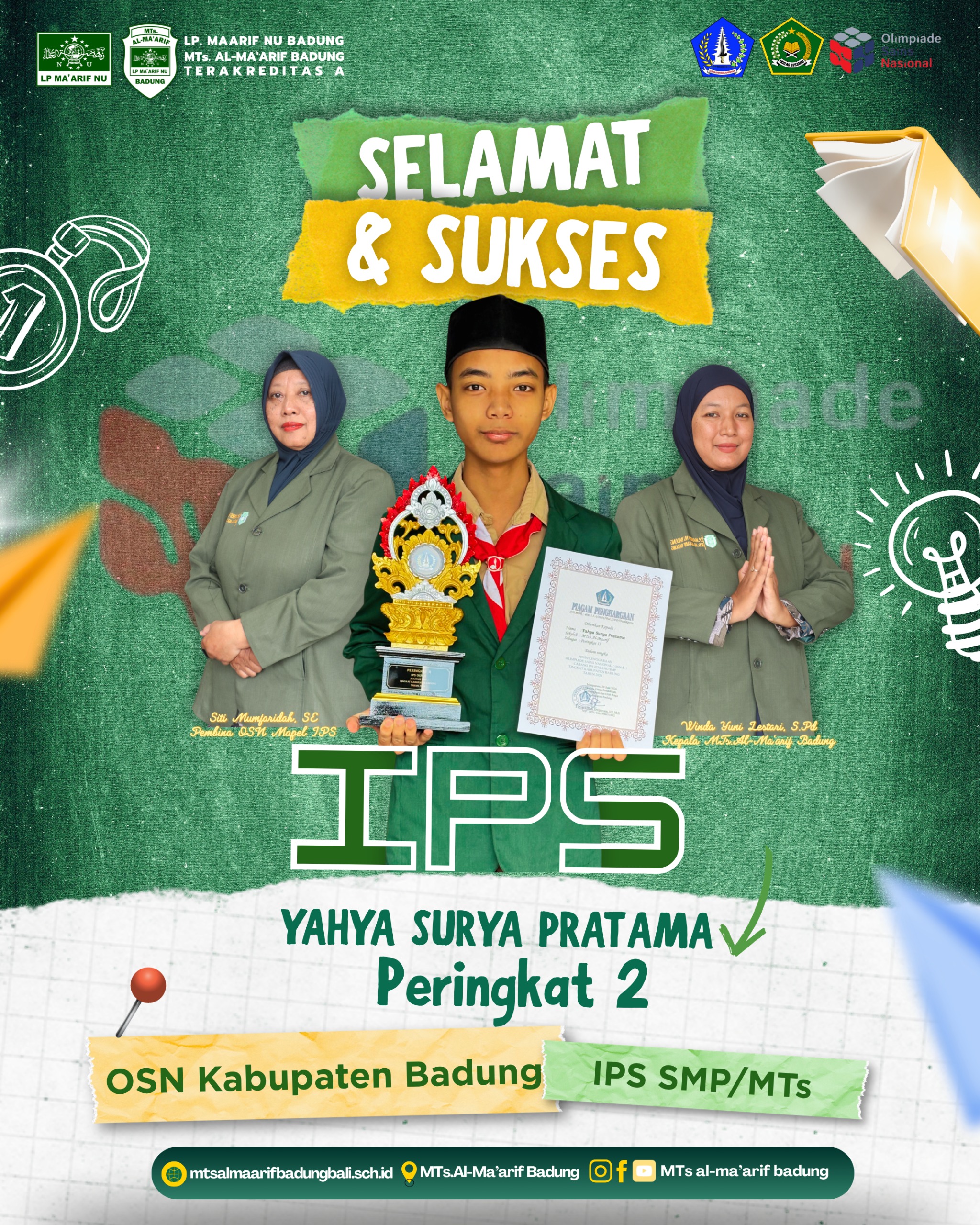 Peringkat 2 OSN-K IPS Tingkat Kabupaten Badung