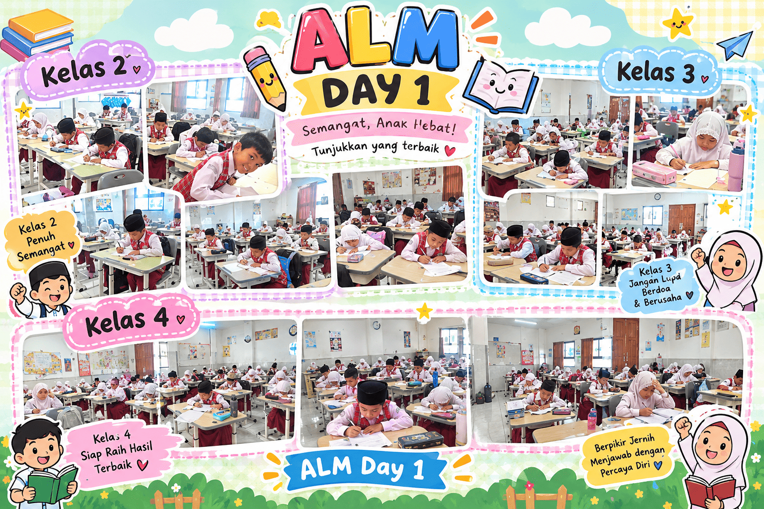 Semangat ALM Day 1! Siswa Kelas 2, 3, dan 4 Tunjukkan Fokus dan Percaya Diri