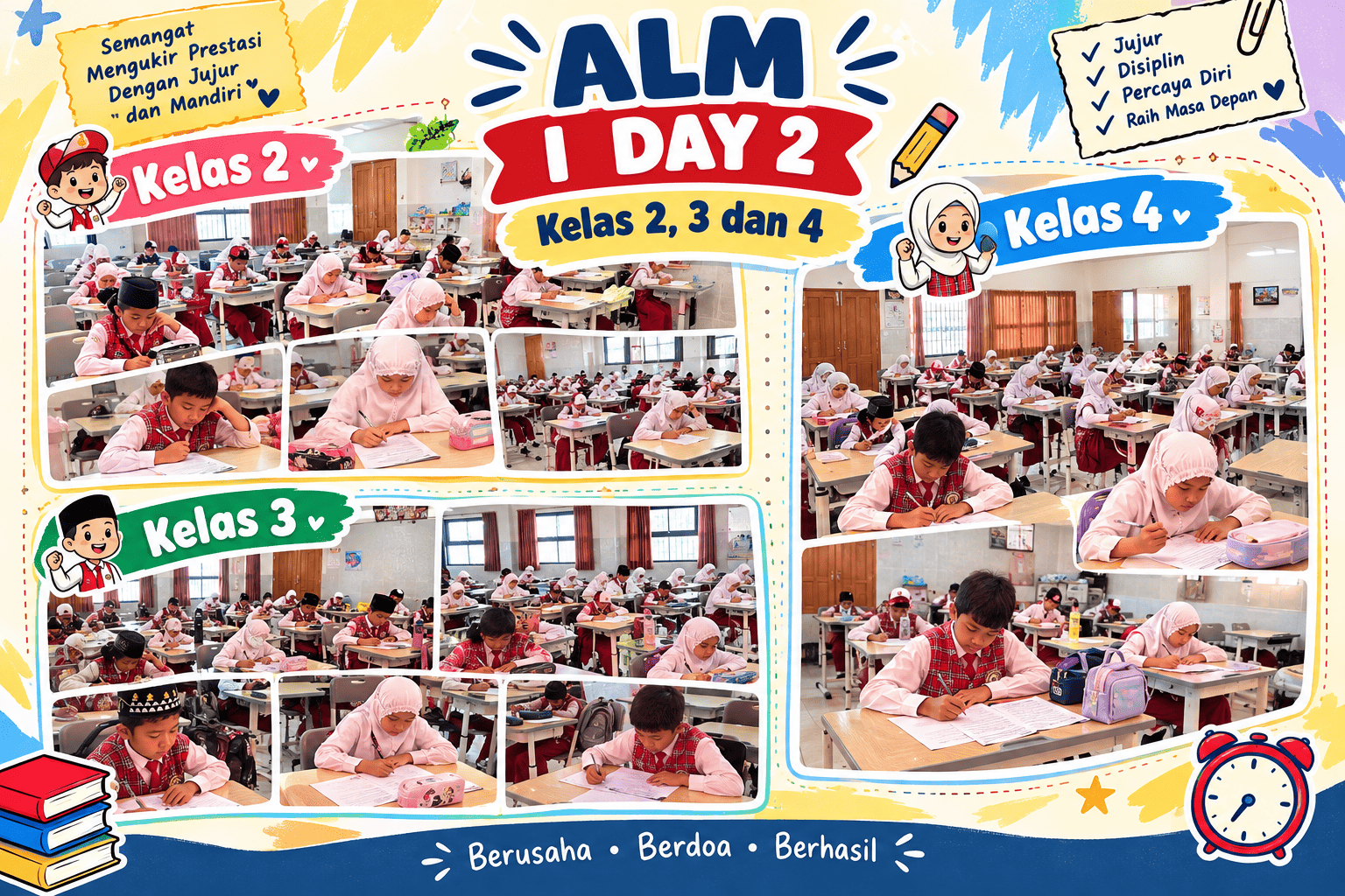Semangat Mengukir Prestasi! ALM I Day 2 Kelas 2, 3, dan 4 MI Puti Bungsu Al Muhajirin