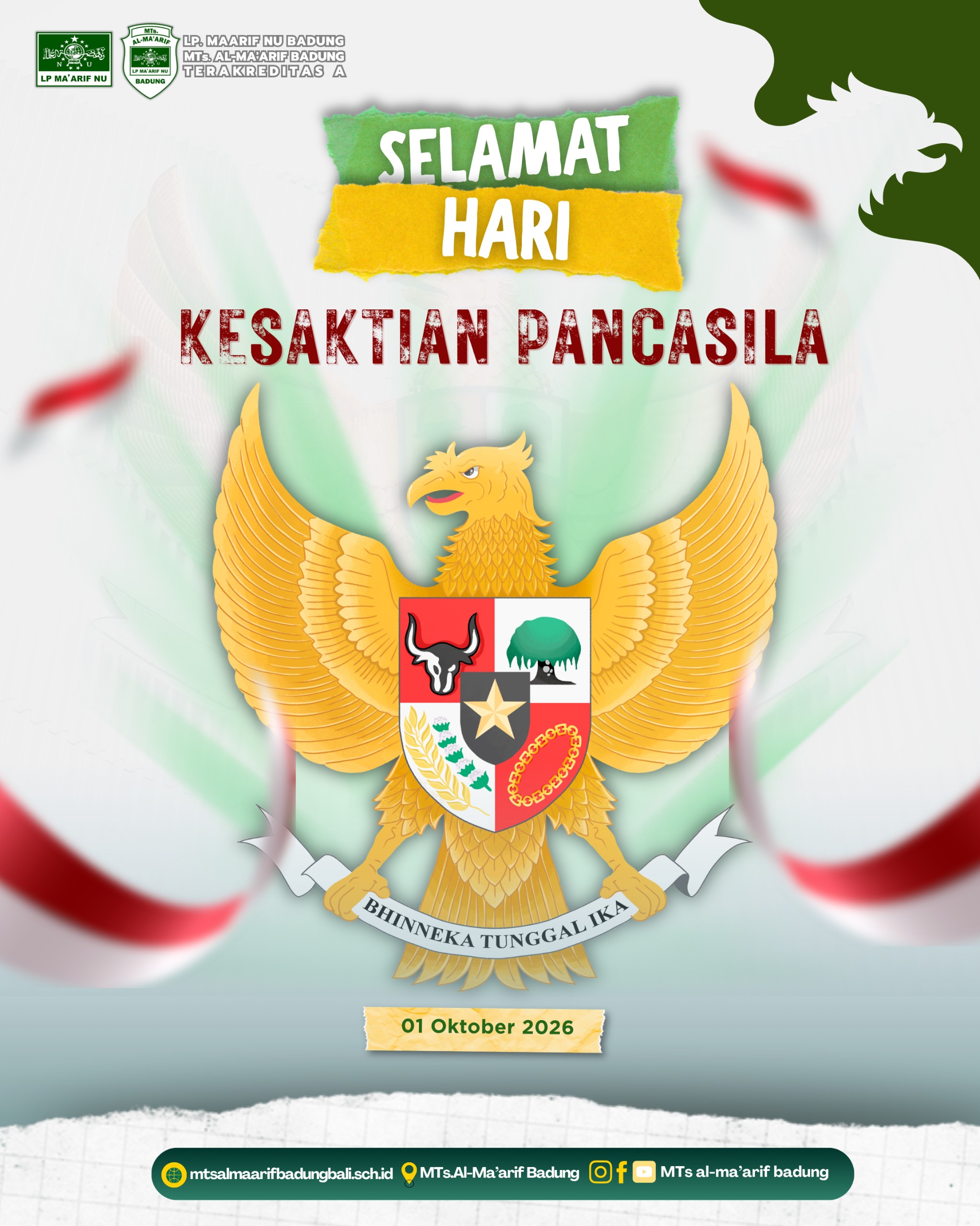 Selamat memperingati Hari Kesaktian Pancasila