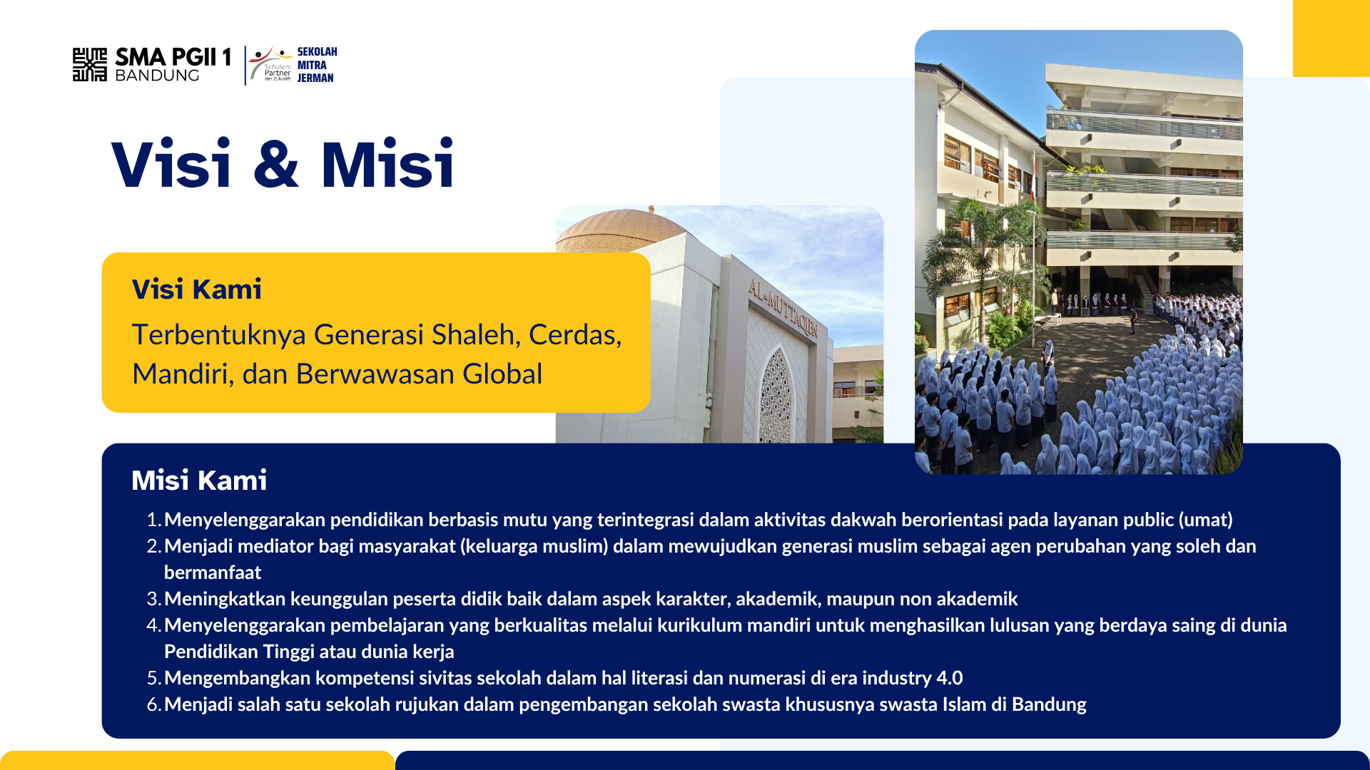 Visi & Misi SMA PGII 1